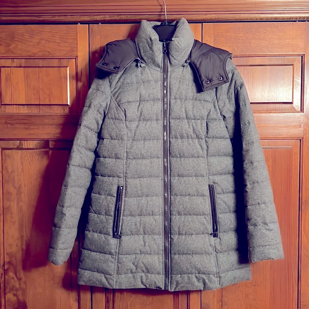 Nautica Winter Jacket - Midlength - Size Medium - Gray - Heavyweight